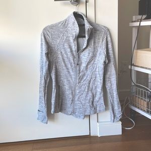 LuLu Lemon size 10 grey running jacket